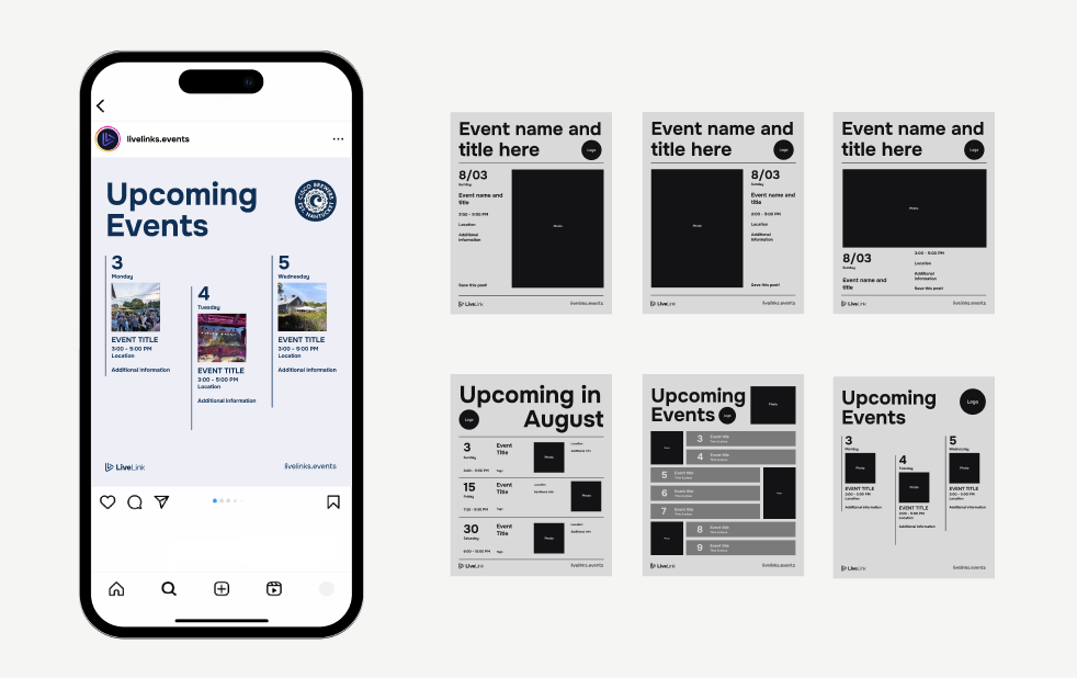 LiveLink social media feed