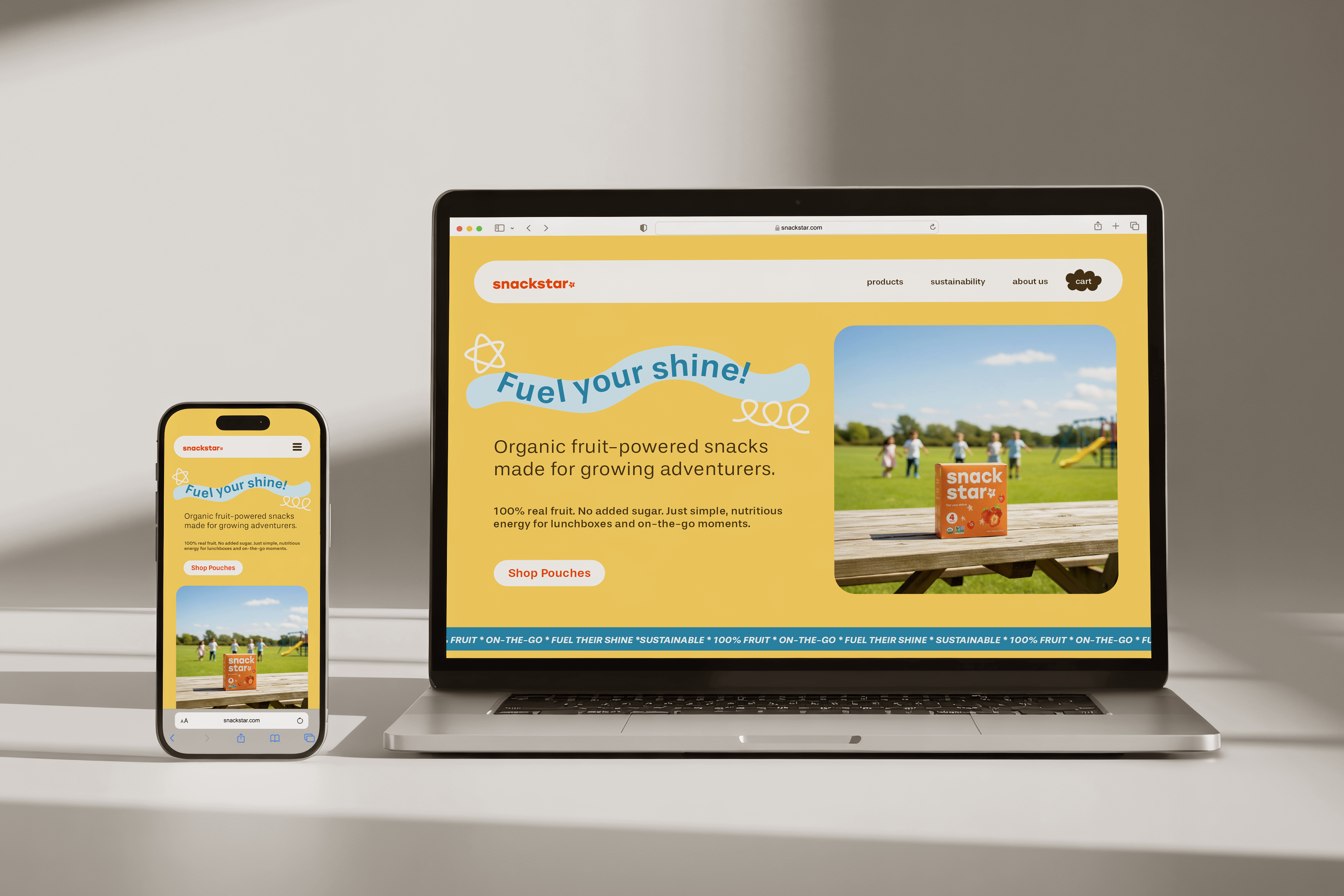 Snackstar landing page